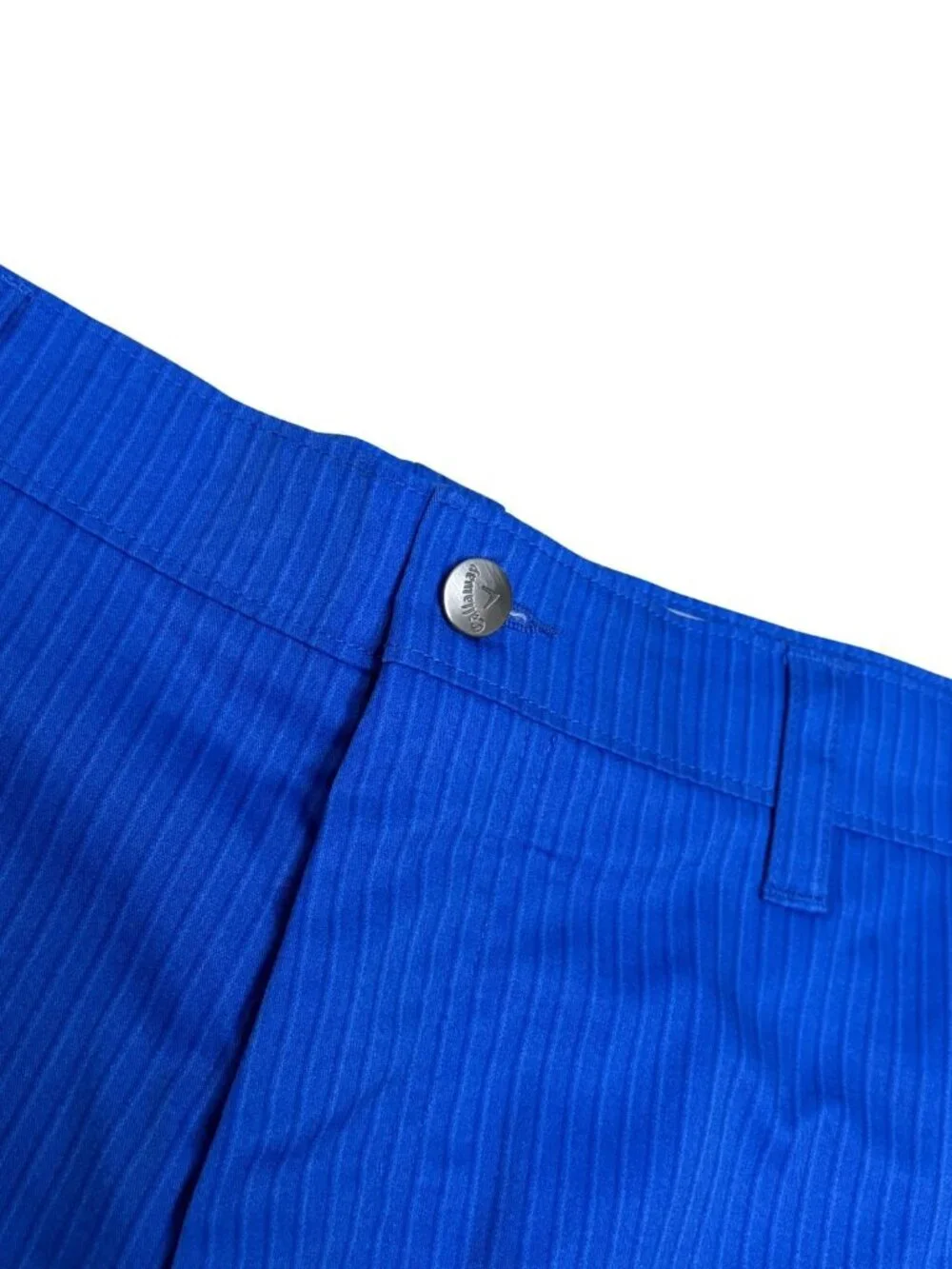 CALLAWAY Golf Shorts Blue Casual Summer Activewear Striped Shorts Mens Medium